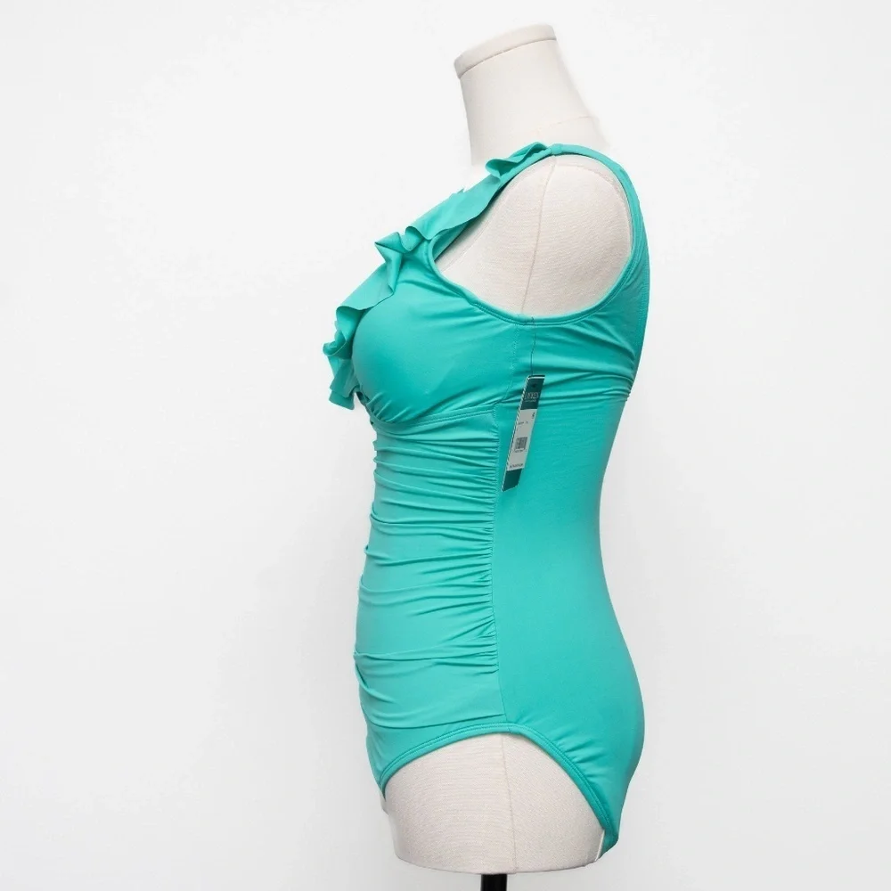 Lauren Ralph Lauren Beach Club Ruffle One Piece Swimsuit‎
